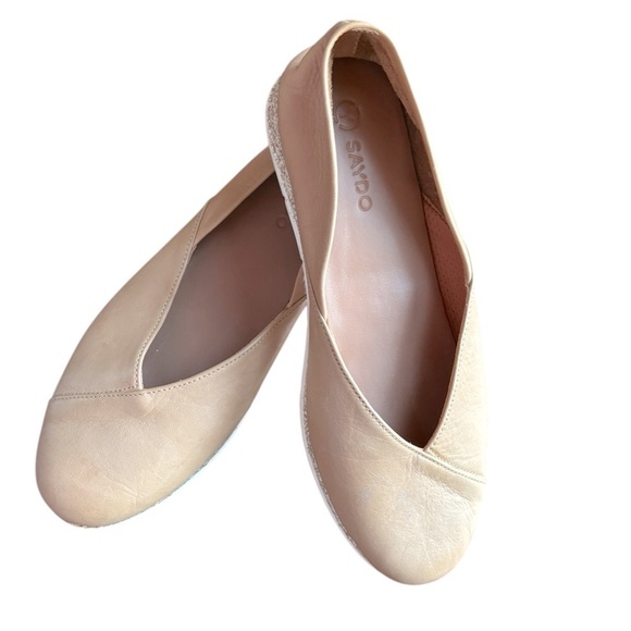 Saydo Comfort Shoe Mauve Pink Genuine Leather Soft Slip On Flats Sz 40/9 - Picture 2 of 6